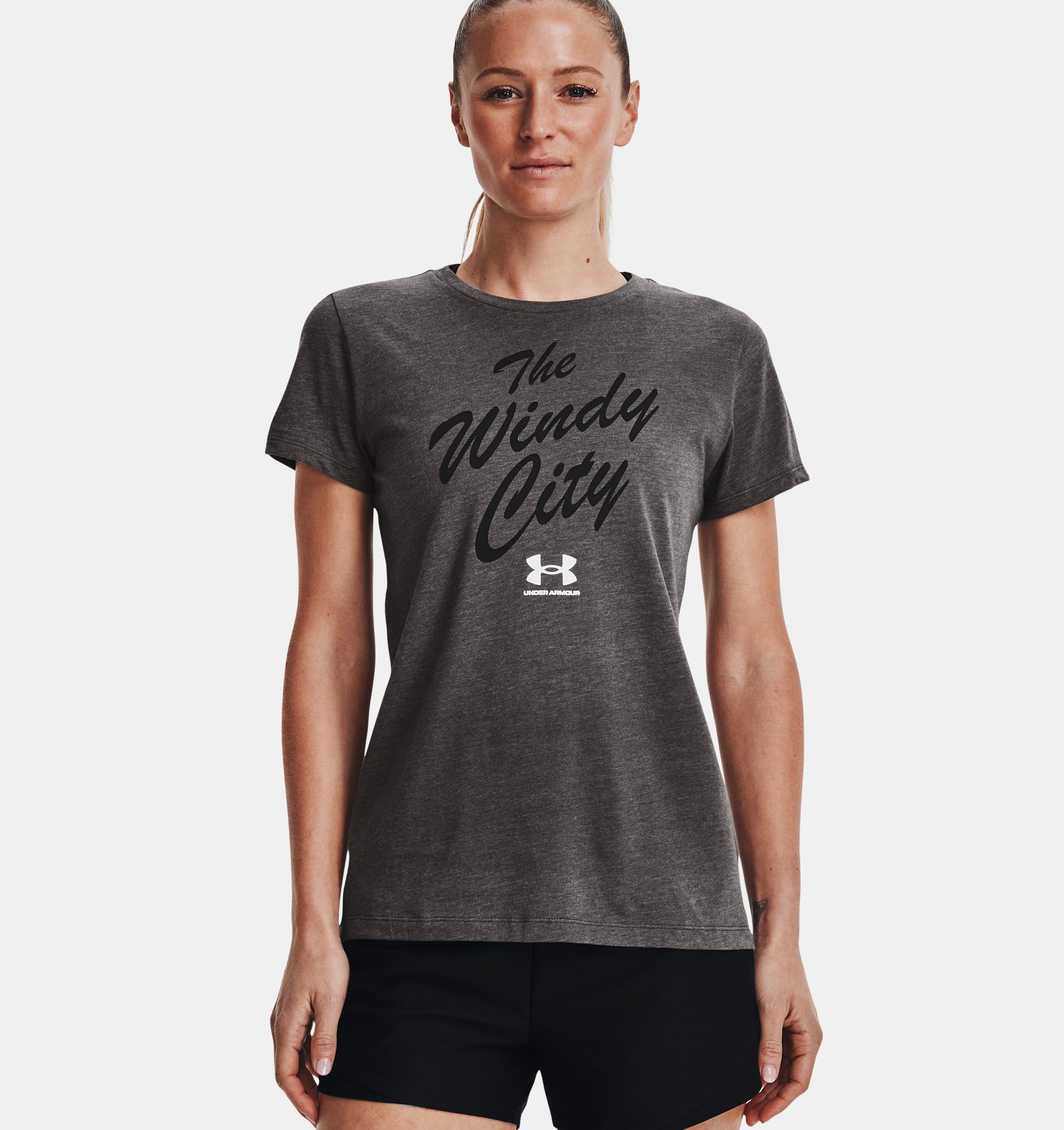Under Armour Womens Ua Short Sleeve Classic Graphic Sportstyle T-Shirt 